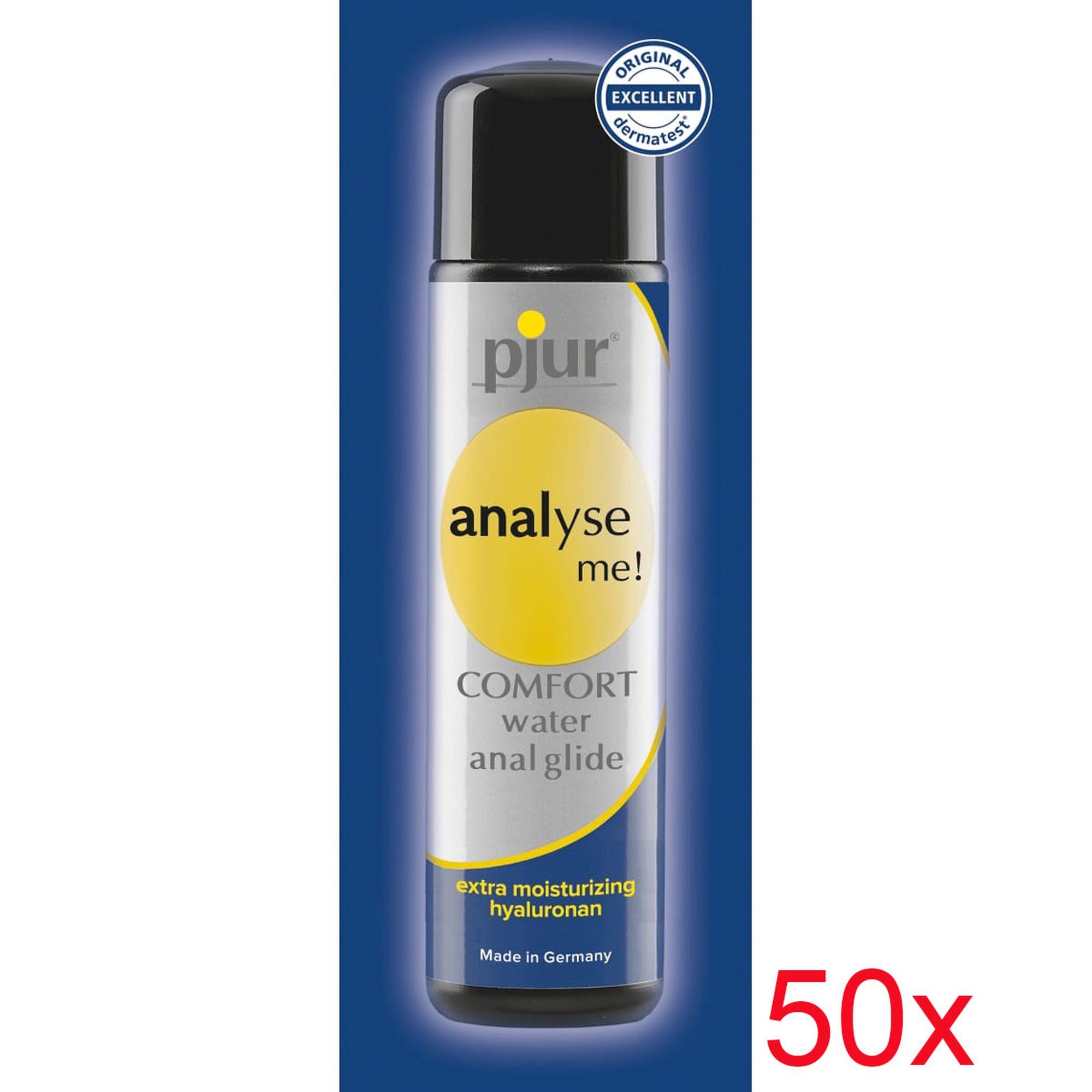 Lubrykant analny Pjur analyse me! Comfort – wodny, zestaw 50 po 2 ml — zdjęcie 1