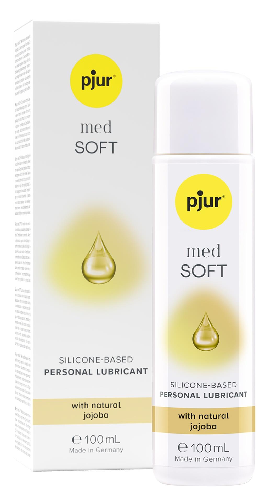 Lubrykant silikonowy Pjur med Soft – z jojobą, 100 ml — zdjęcie 1