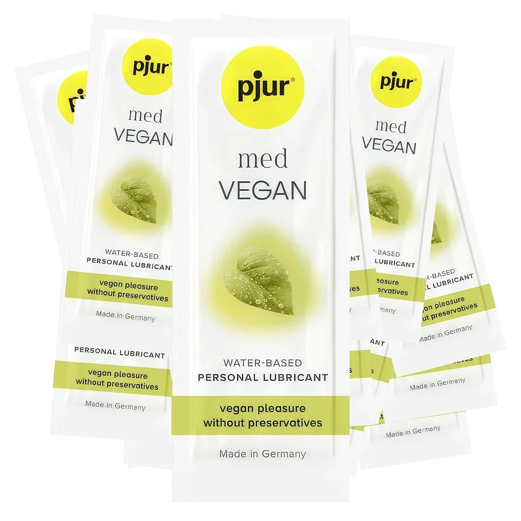 Lubrykant wodny Pjur med Vegan – zestaw 50 po 2 ml