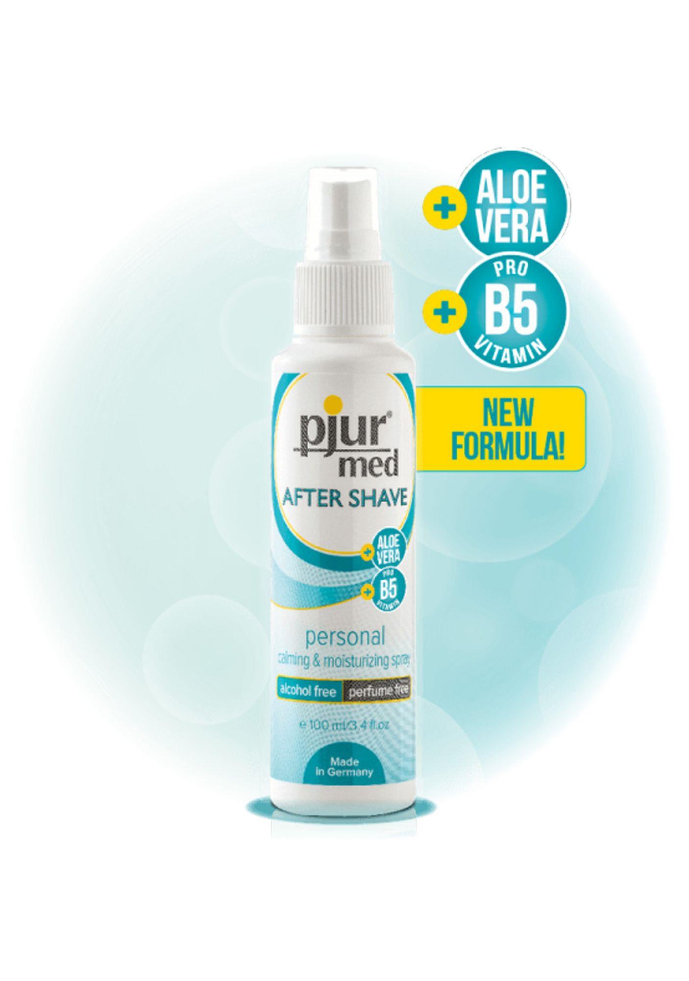 Spray po goleniu Pjur MED After Shave – aloes, bez alkoholu, 100 ml — zdjęcie 1