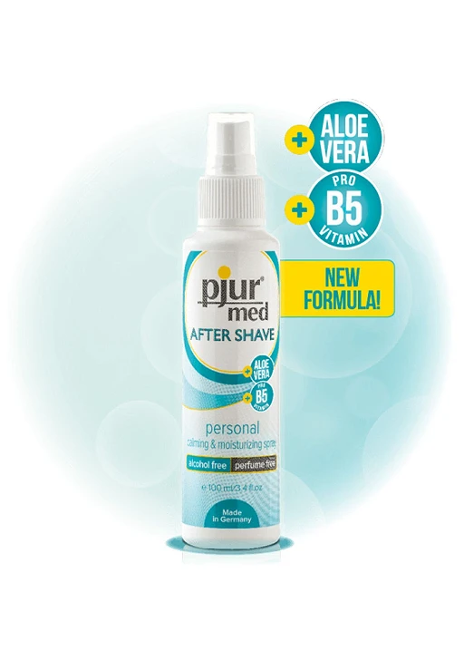 Spray po goleniu Pjur MED After Shave – aloes, bez alkoholu, 100 ml
