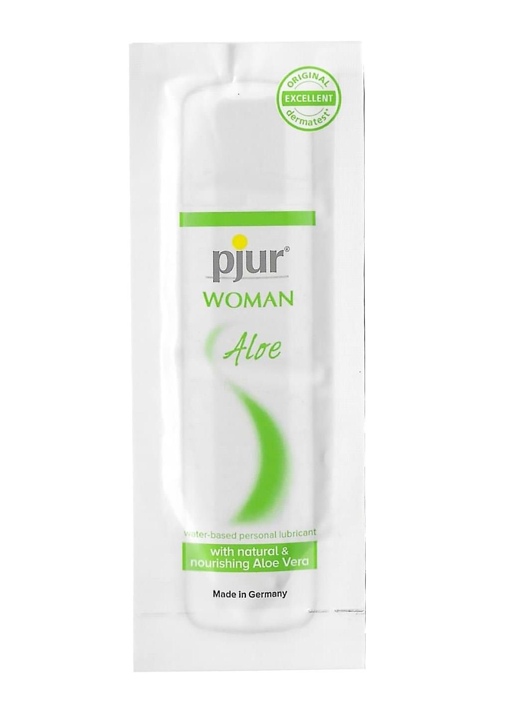 Lubrykant wodny Pjur Woman Aloe – z aloesem, zestaw 50 po 2 ml — zdjęcie 1
