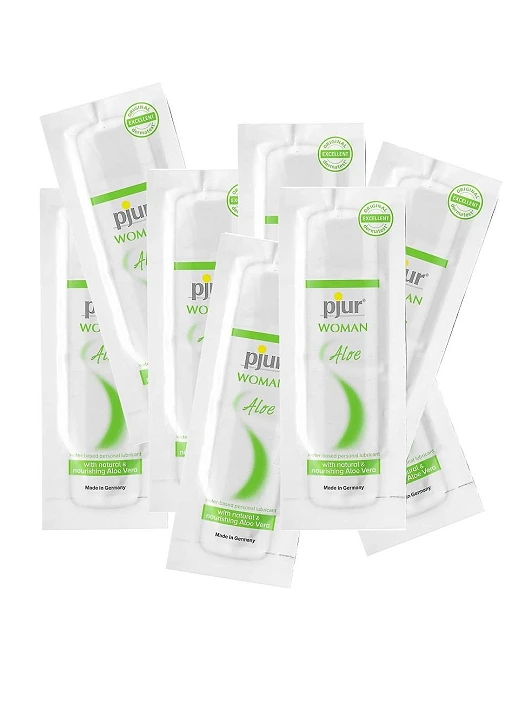 Lubrykant wodny Pjur Woman Aloe – z aloesem, zestaw 50 po 2 ml — zdjęcie 2