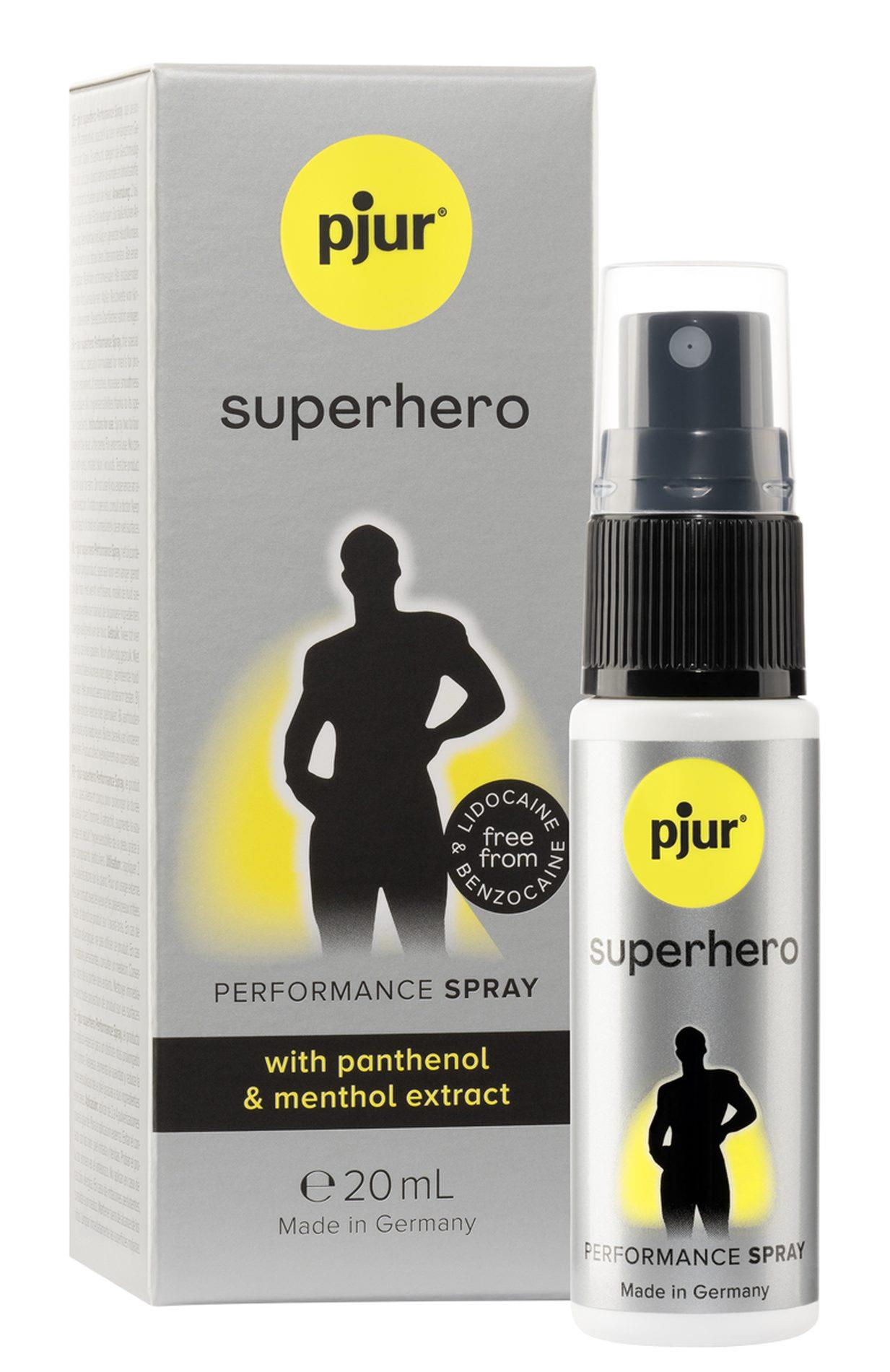 Spray intymny Pjur Superhero – pantenol i mentol, 20 ml — zdjęcie 1