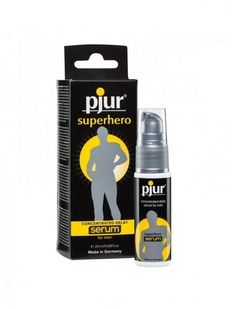 Serum opóźniające Pjur Superhero – 20 ml, bez efektu drętwienia