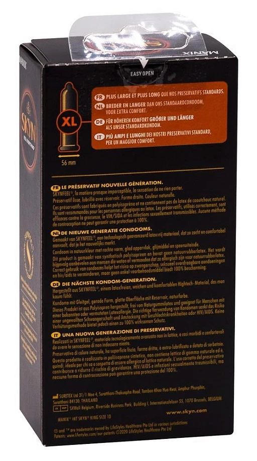 Prezerwatywy SKYN Large 10 sztuk - King Size — zdjęcie 2