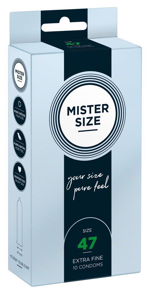 Prezerwatywy Mister Size 47 mm – cienkie 0,05 mm, 10 szt. — zdjęcie 1