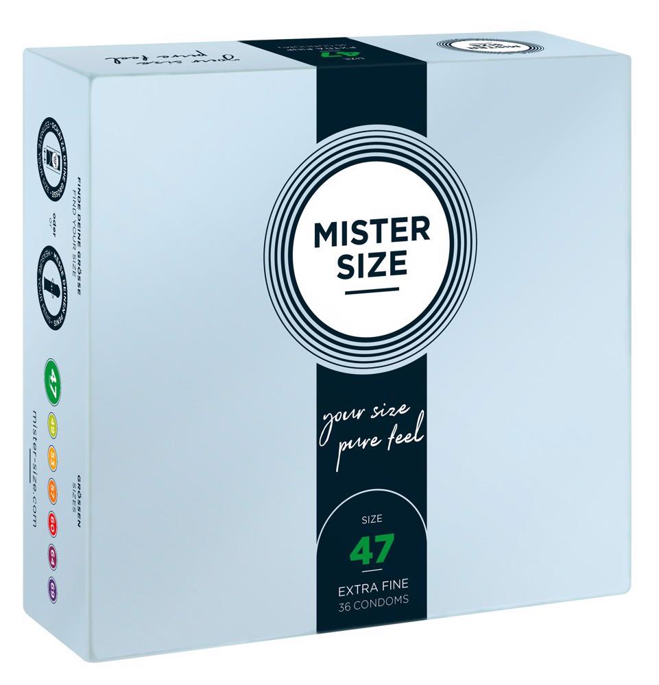 Prezerwatywy Mister Size 47 mm – cienkie 0,05 mm, 36 szt. — zdjęcie 1