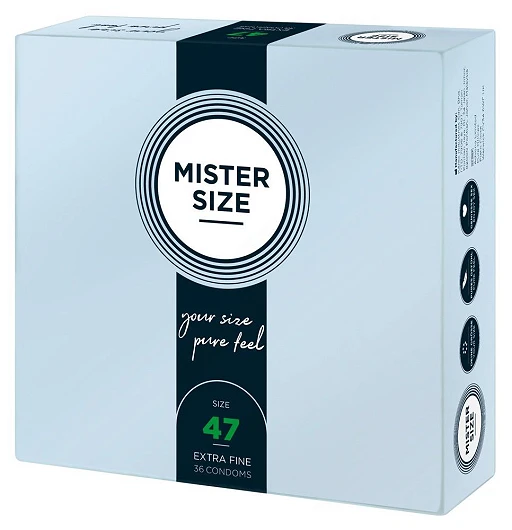 Prezerwatywy Mister Size 47 mm – cienkie 0,05 mm, 36 szt. — zdjęcie 2
