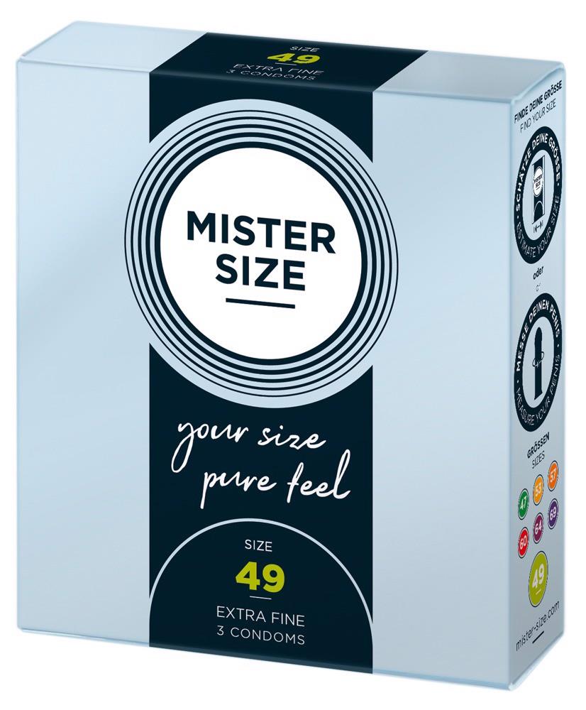 Prezerwatywy Mister Size 49 mm – cienkie 0,05 mm, 3 szt. — zdjęcie 2