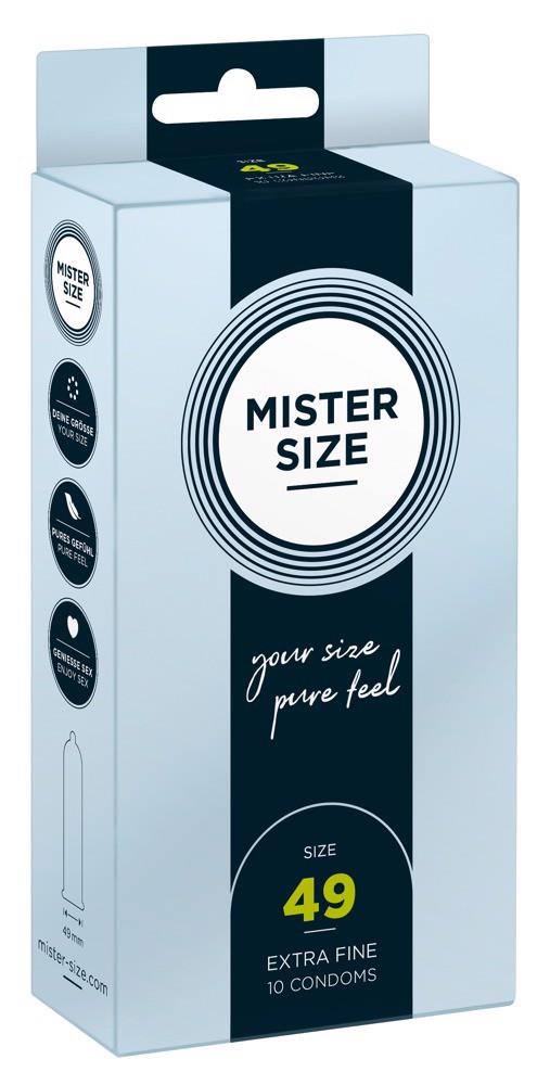 Prezerwatywy Mister Size 49 mm – cienkie 0,05 mm, 10 szt. — zdjęcie 1