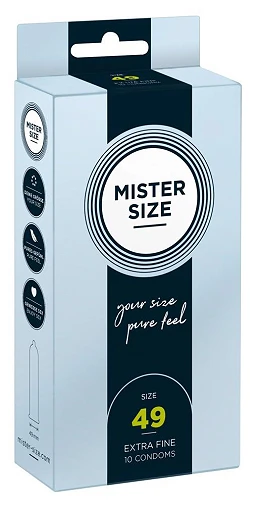 Prezerwatywy Mister Size 49 mm – cienkie 0,05 mm, 10 szt.