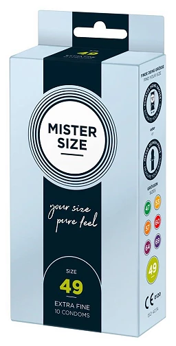 Prezerwatywy Mister Size 49 mm – cienkie 0,05 mm, 10 szt. — zdjęcie 2