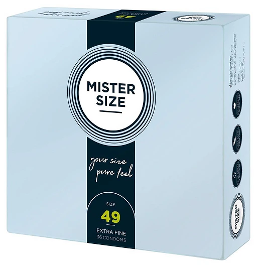 Prezerwatywy Mister Size 49 mm – cienkie 0,05 mm, 36 szt. — zdjęcie 2