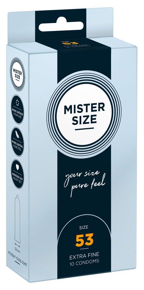 Prezerwatywy Mister Size 53 mm – cienkie 0,05 mm, 10 szt. — zdjęcie 1