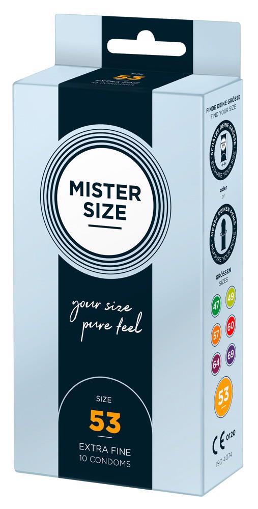 Prezerwatywy Mister Size 53 mm – cienkie 0,05 mm, 10 szt. — zdjęcie 2