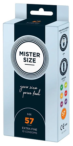 Prezerwatywy Mister Size 57 mm – cienkie 0,05 mm, 10 szt. — zdjęcie 2