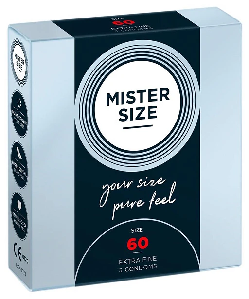 Prezerwatywy Mister Size 60 mm – cienkie 0,05 mm, 3 szt.
