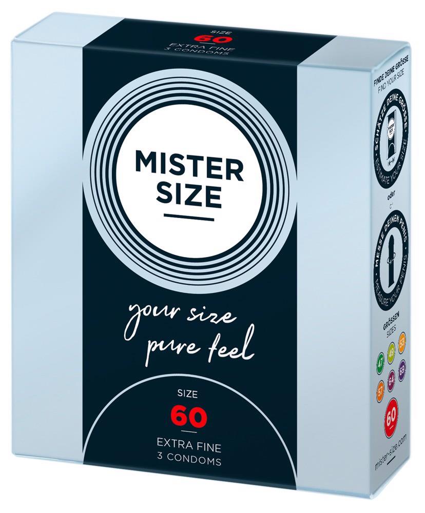 Prezerwatywy Mister Size 60 mm – cienkie 0,05 mm, 3 szt. — zdjęcie 2