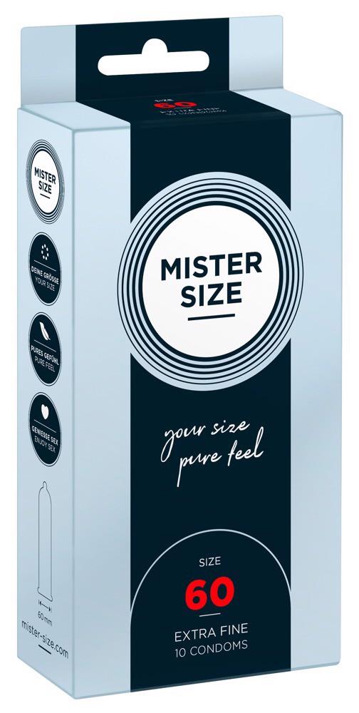 Prezerwatywy Mister Size 60 mm – cienkie 0,05 mm, 10 szt. — zdjęcie 1