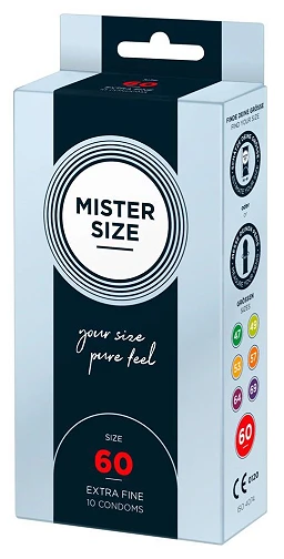 Prezerwatywy Mister Size 60 mm – cienkie 0,05 mm, 10 szt. — zdjęcie 2
