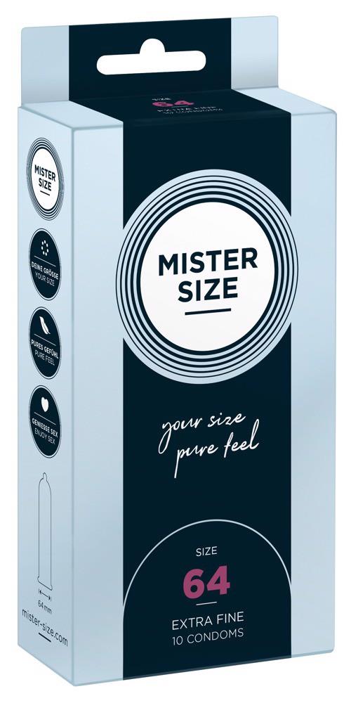 Prezerwatywy Mister Size 64 mm – cienkie 0,06 mm, 10 szt. — zdjęcie 1