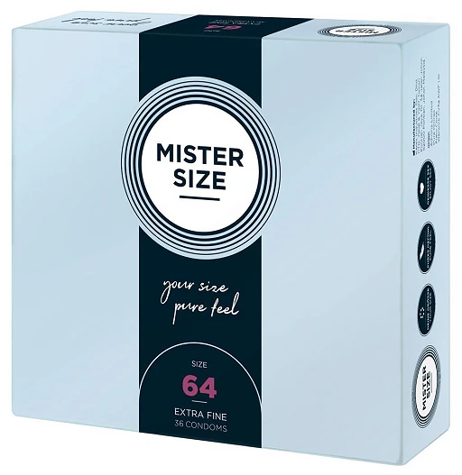 Prezerwatywy Mister Size 64 mm – cienkie 0,06 mm, 36 szt. — zdjęcie 2