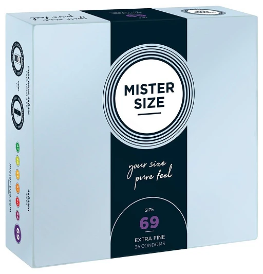Prezerwatywy Mister Size 69 mm – cienkie 0,06 mm, 36 szt.