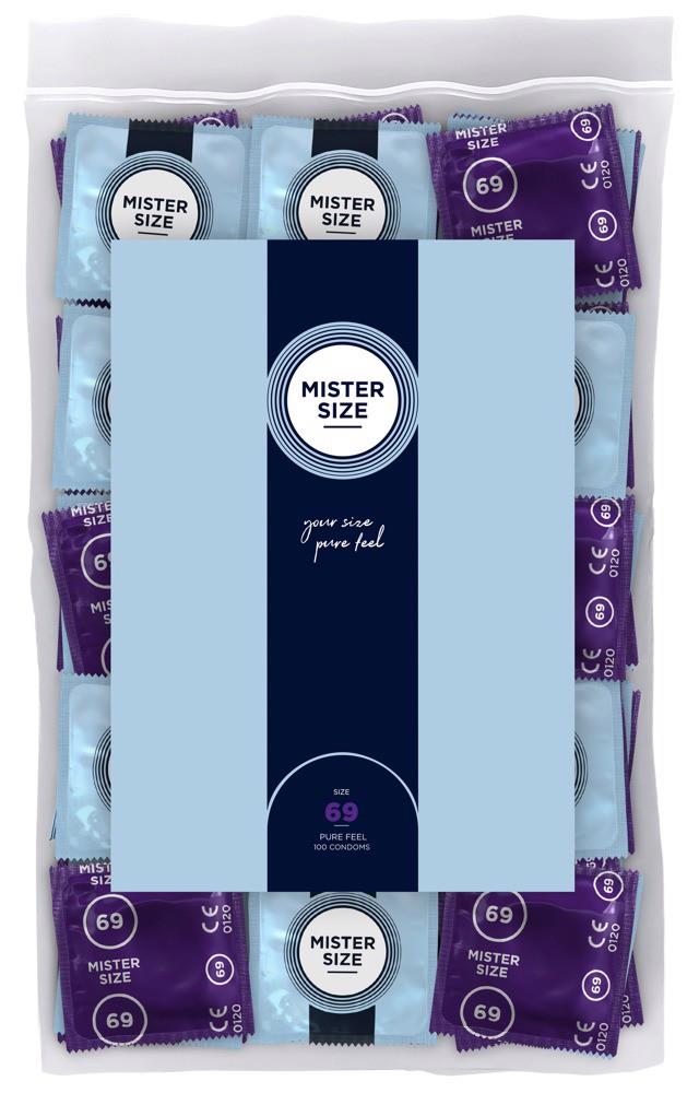 Prezerwatywy Mister Size 69 mm – cienkie 0,06 mm, 100 szt. — zdjęcie 1