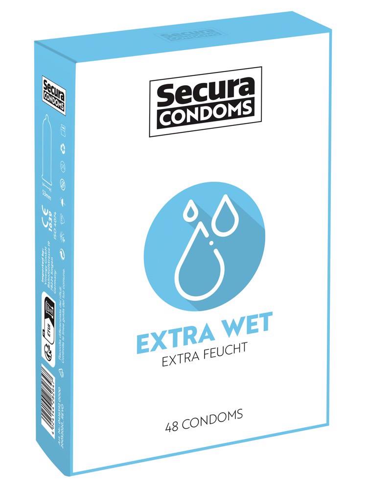 Prezerwatywy Extra Wet 48 sztuk - dodatkowe nawilżenie — zdjęcie 1