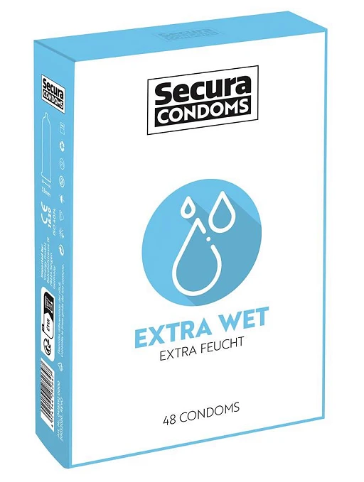 Prezerwatywy Extra Wet 48 sztuk - dodatkowe nawilżenie