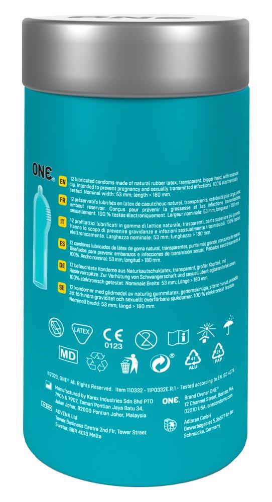 Prezerwatywy ONE Pleasure Plus – wewnętrzne rowki, 12 szt. — zdjęcie 8