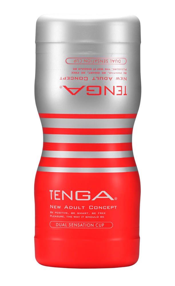 Masturbator Tenga Dual Sensation Cup – dwustronny, 15 cm — zdjęcie 1