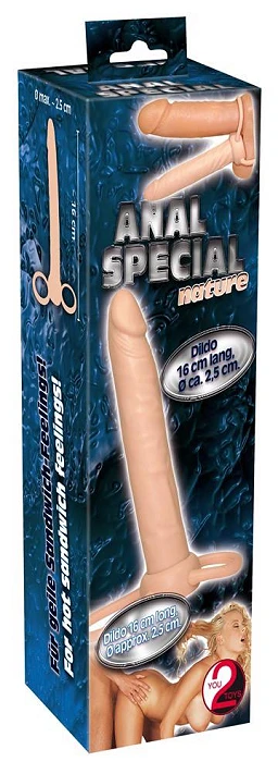 Dildo strap-on 16 cm - pętla na penisa i pierścień na jądra — zdjęcie 3