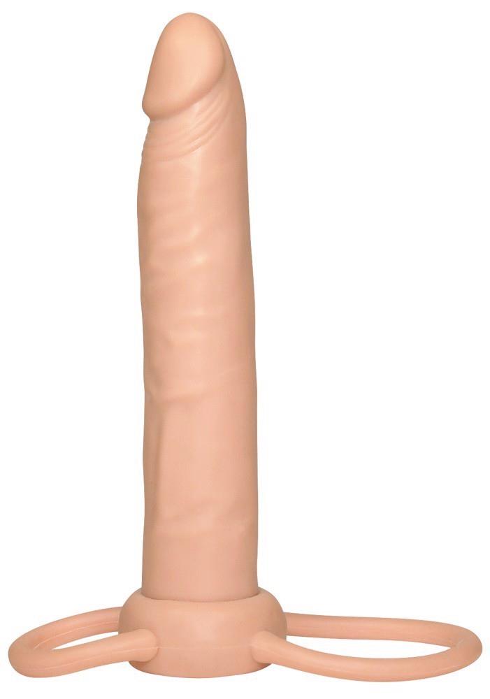Dildo strap-on 16 cm - pętla na penisa i pierścień na jądra — zdjęcie 1