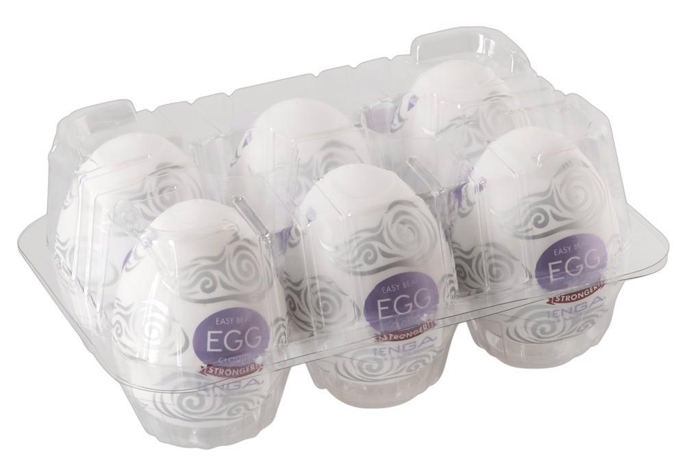 Masturbator jednorazowy Tenga Egg Cloudy – 6 szt. z lubrykantem — zdjęcie 4