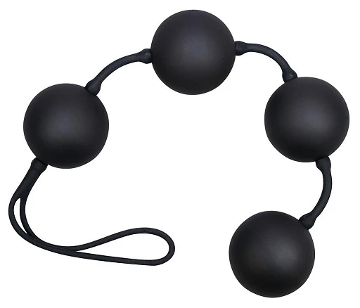 Kulki gejszy Velvet Black Balls - zestaw 4 szt. gładkie