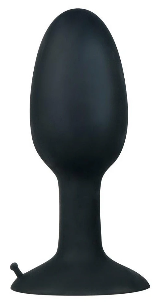 Korek analny Large Silicone Plug – silikon, przyssawka