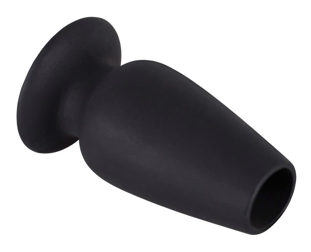 Korek analny Lust Tunnel M – pusty w środku, silikon, 10 cm — zdjęcie 3