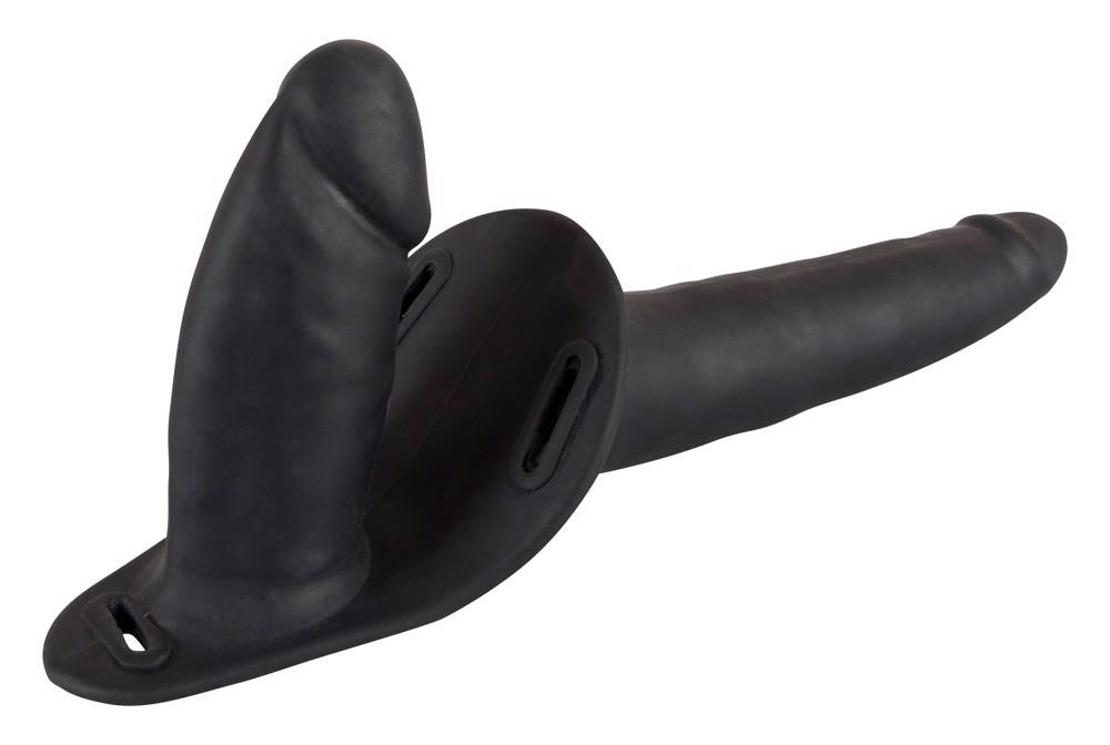 Strap-on podwójny – dwa silikonowe dilda, 15 i 8,5 cm — zdjęcie 6