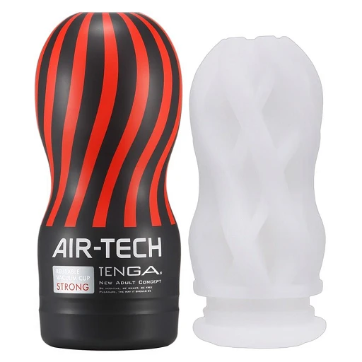 Masturbator Air Tech Strong – podciśnienie, wielorazowy