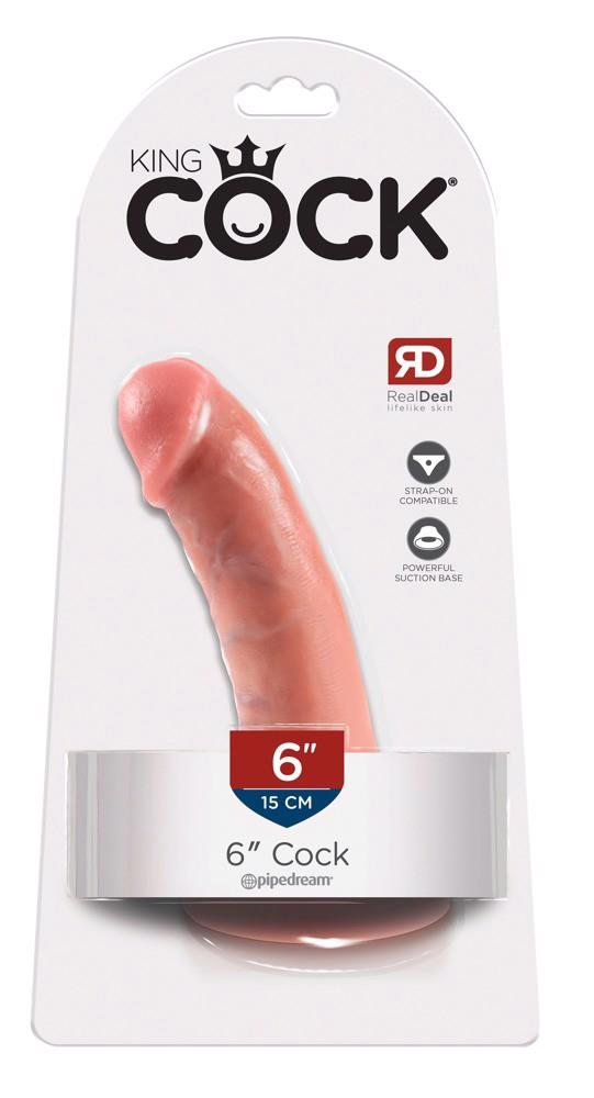 Dildo 6 Inch – przyssawka, realistyczny kształt — zdjęcie 1
