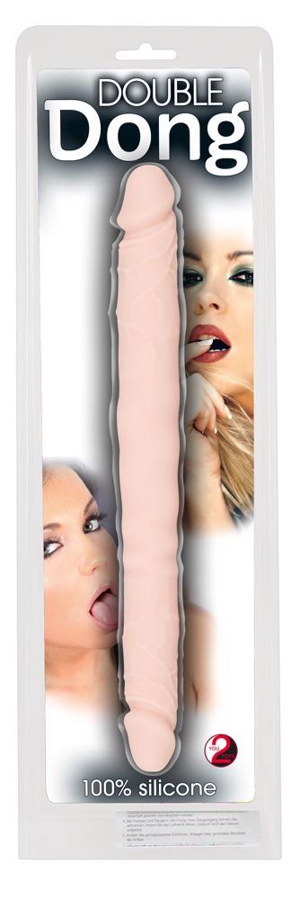 Podwójne dildo Double Dong – 30,5 cm, silikon — zdjęcie 1