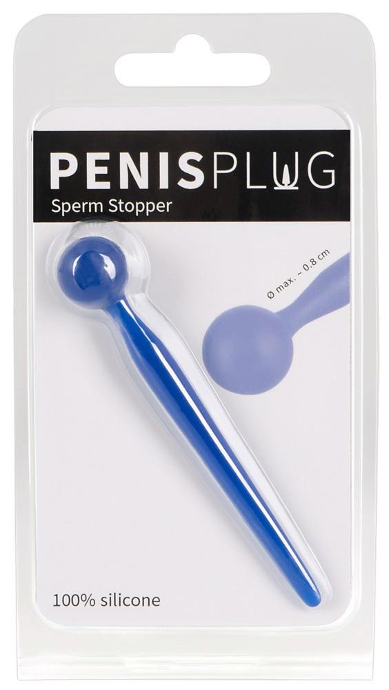 Sperm Stopper – silikonowy penis plug, 9,6 cm — zdjęcie 2