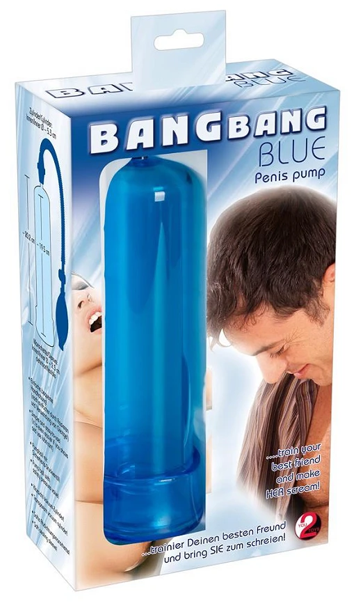Pompka próżniowa Blue - przezroczysty cylinder