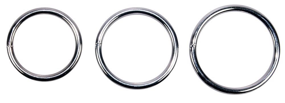 Uprząż strap-on – trzy wymienne obrączki 4, 5 i 6 cm, czarna — zdjęcie 2