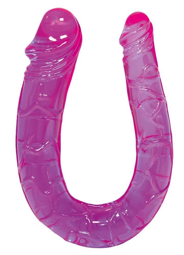 Podwójne dildo Sex Talent – 29 cm, fioletowe PVC — zdjęcie 2