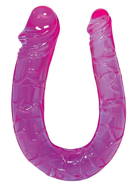 Podwójne dildo Sex Talent – 29 cm, fioletowe PVC — zdjęcie 2