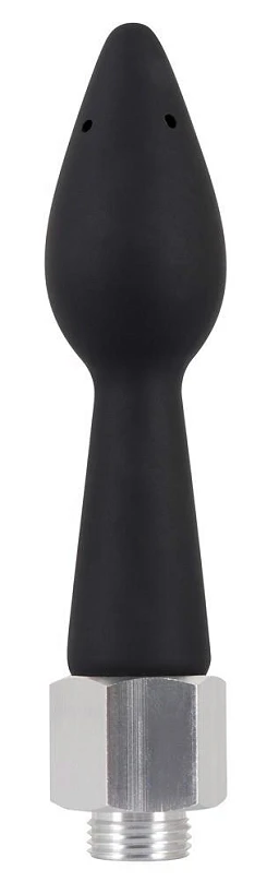 Prysznic analny 2 w 1 - silikonowy korek, 5 otworów, 16 cm — zdjęcie 2
