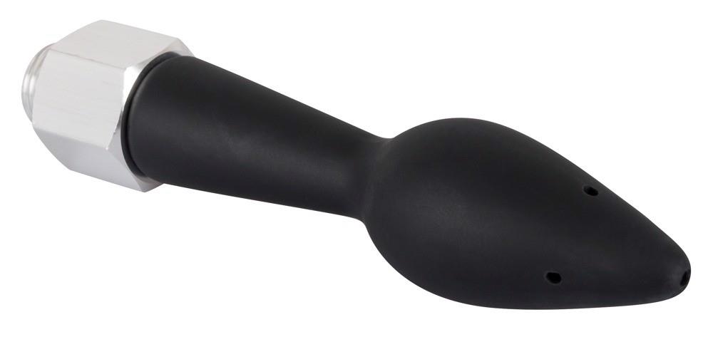 Prysznic analny 2 w 1 - silikonowy korek, 5 otworów, 16 cm — zdjęcie 3
